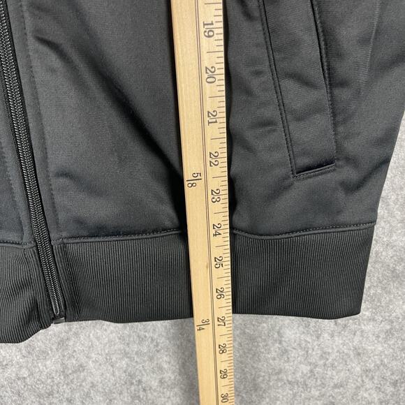 Champion Tricot Track Jacket Mens Medium Black Full Zip Colorful Logo Sporty - Picture 13 of 16